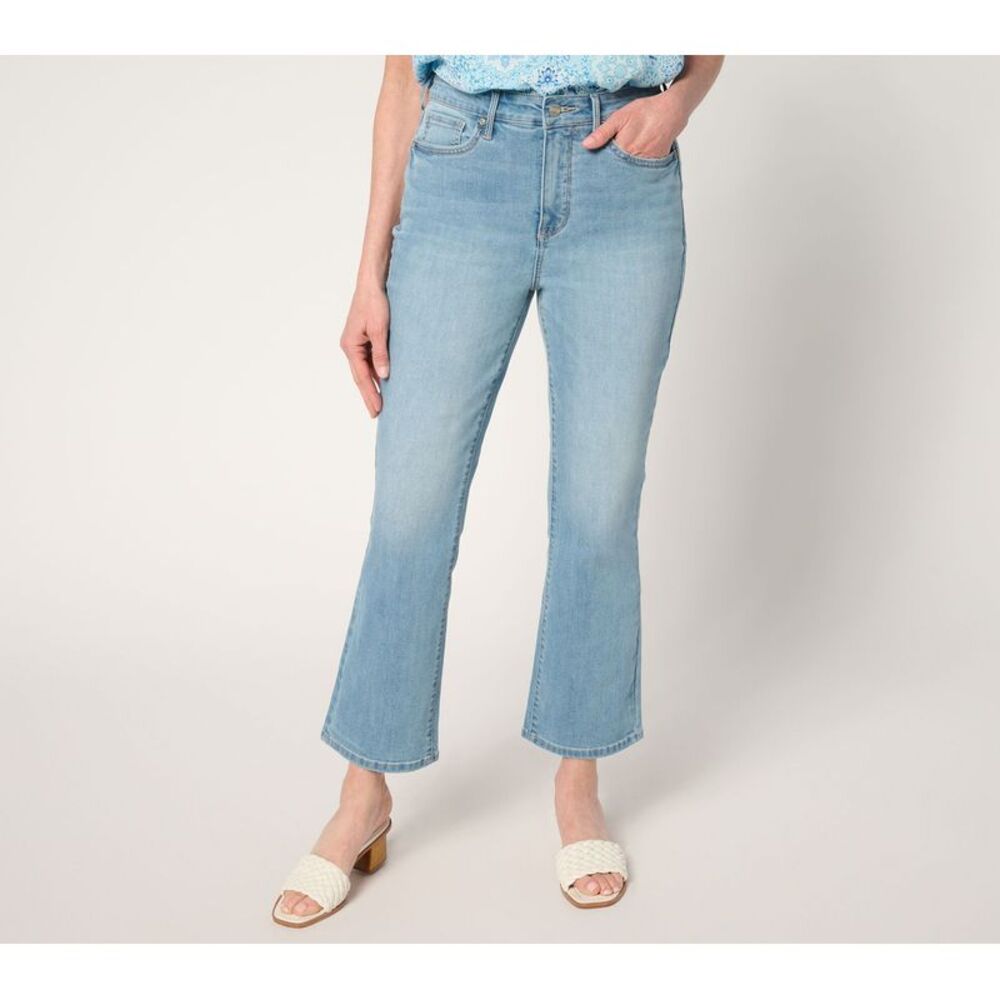 NYDJ Women's Petite Pants 2P High Rise Billie Ankle Jeans w Cool Blue